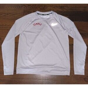 Nike Sweatshirt Womens Medium Temple University Pacer Crewneck Dri-Fit Running